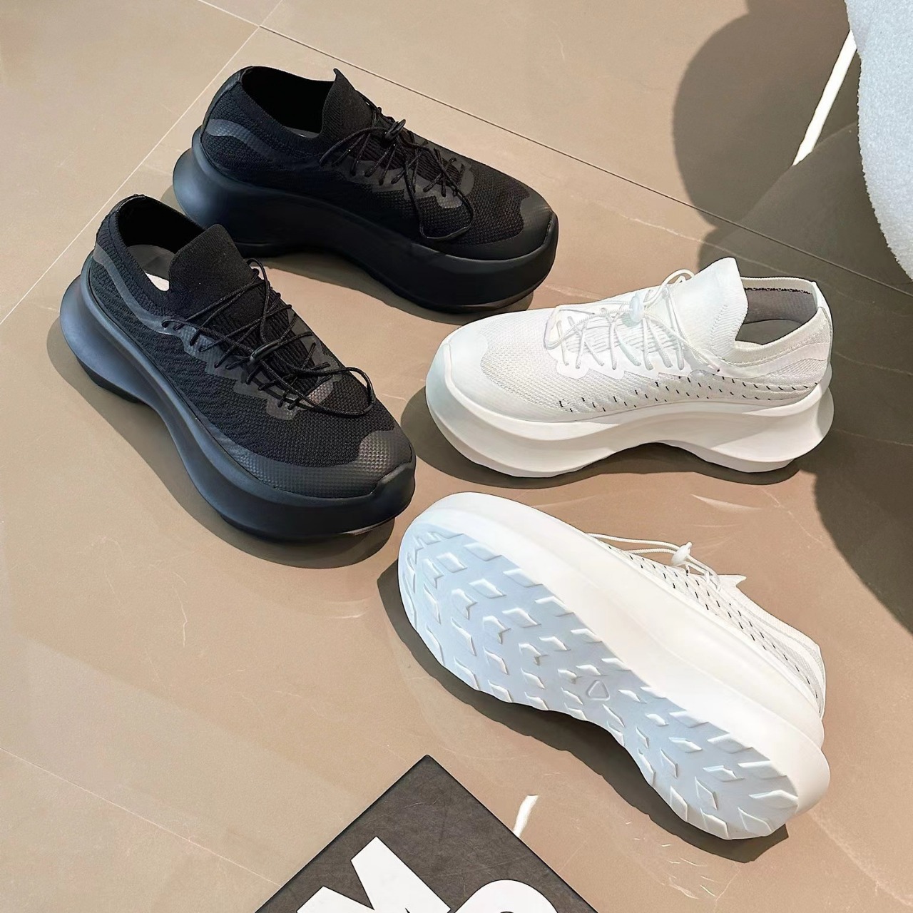 Men'S Shoes Hoka Sale - Tênis de malha com sola grossa