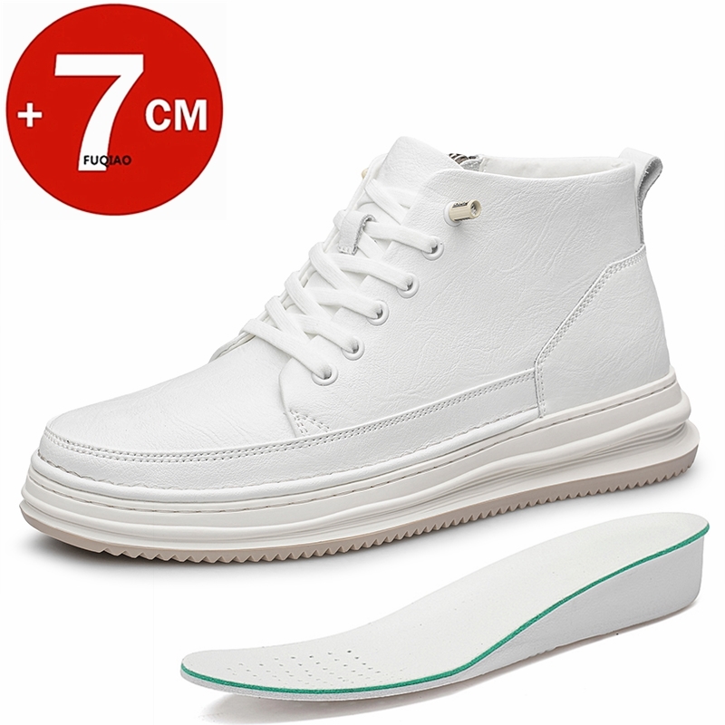 Men'S Shoes With Height Increase - Tênis Masculino Casual Esportivo de Couro