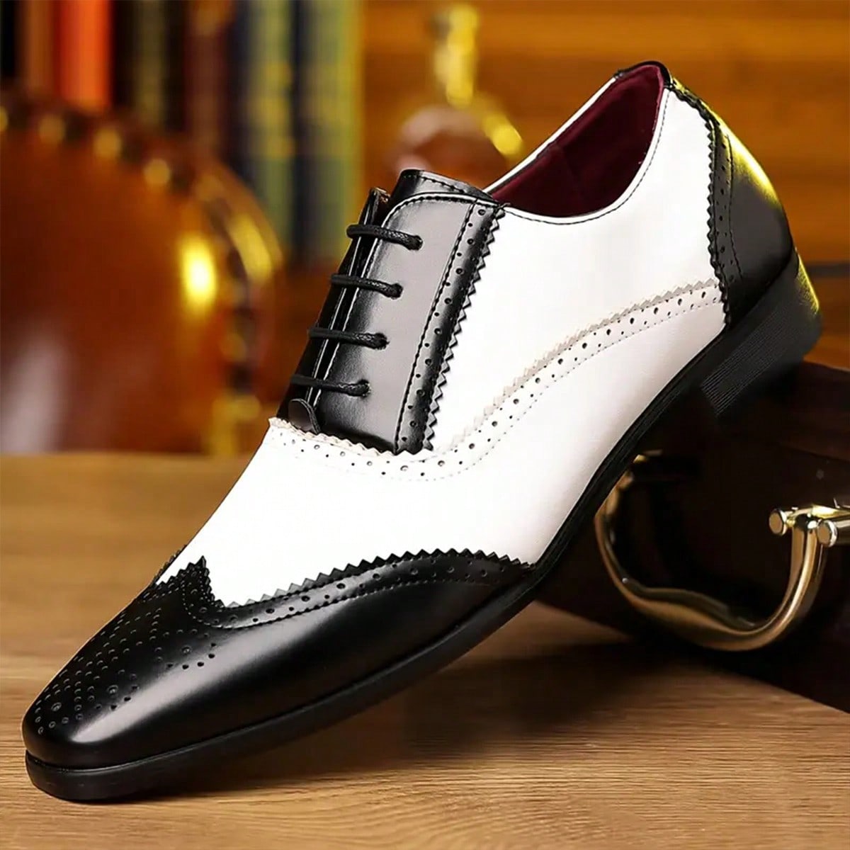 Men'S Shoes Smart - Sapatos sociais masculinos com cadarço, modelo