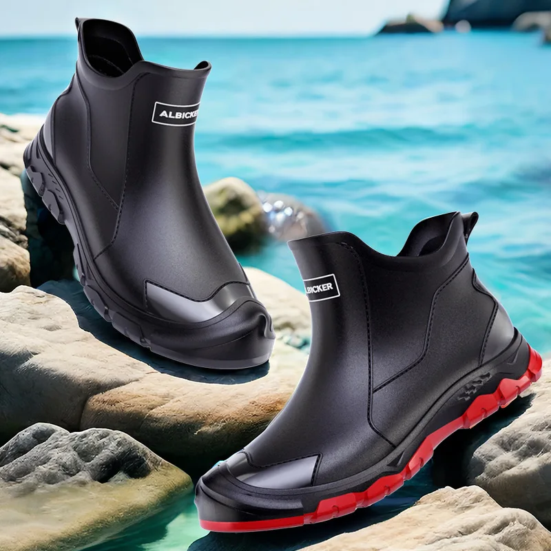 Botas de Chuva Curtas Masculin - Men'S Shoes Water Resistant avaliação e preço