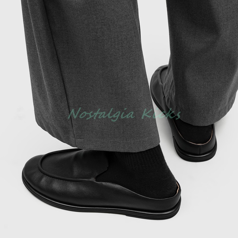 Mules de couro masculinas, sem - Men'S Shoes Smart avaliação e preço