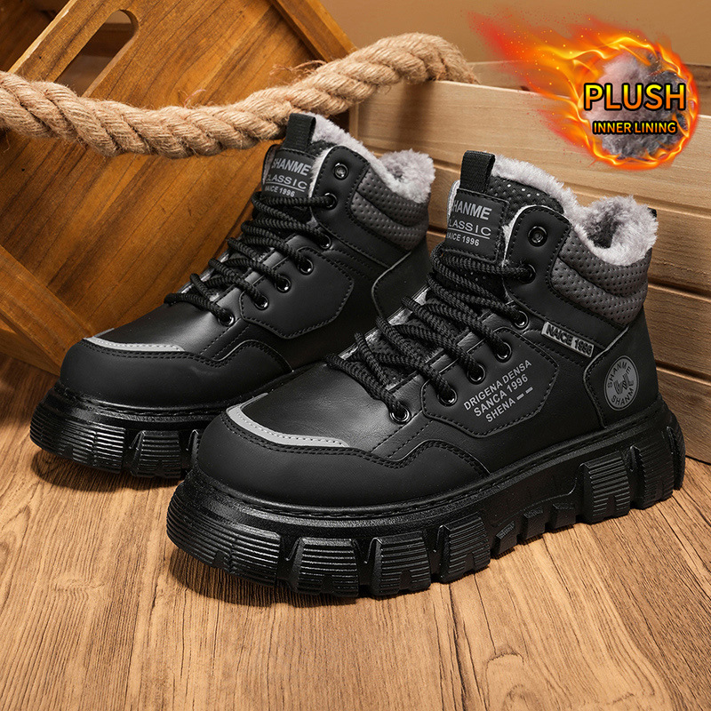 Botas masculinas de cano alto  - Men'S Shoes With Height Increase avaliação e preço