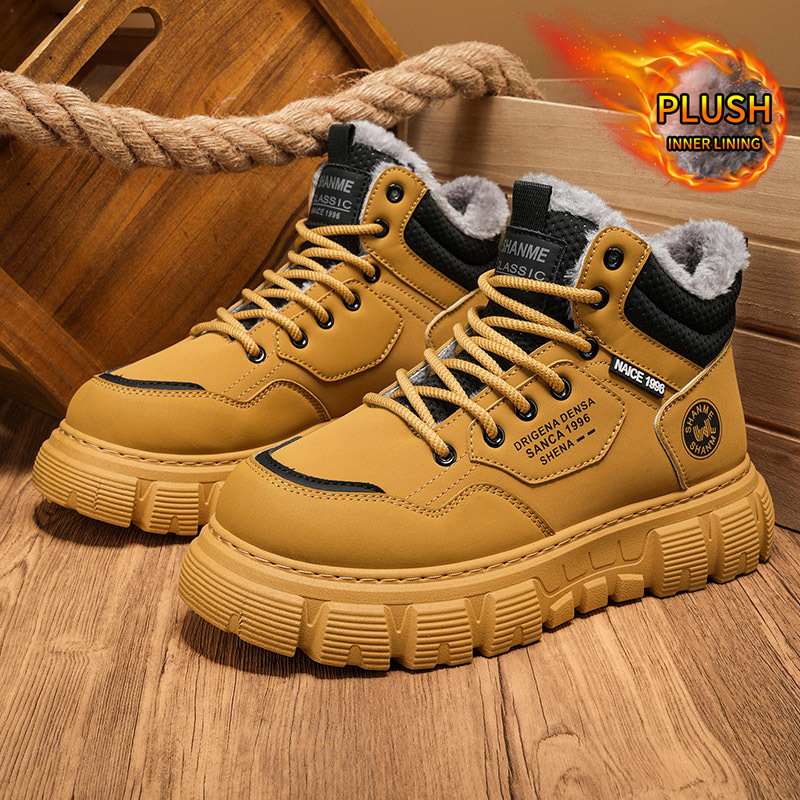 Botas masculinas de cano alto  - Men'S Shoes With Height Increase avaliação e preço