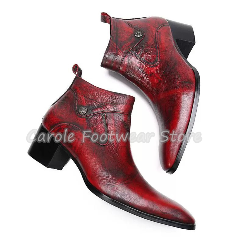 Botas de Cano Curto Masculinas - Men'S Shoes With Height Increase avaliação e preço