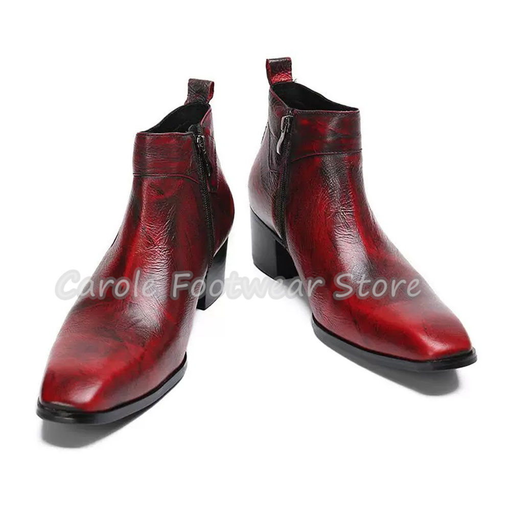 Botas de Cano Curto Masculinas - Men'S Shoes With Height Increase avaliação e preço